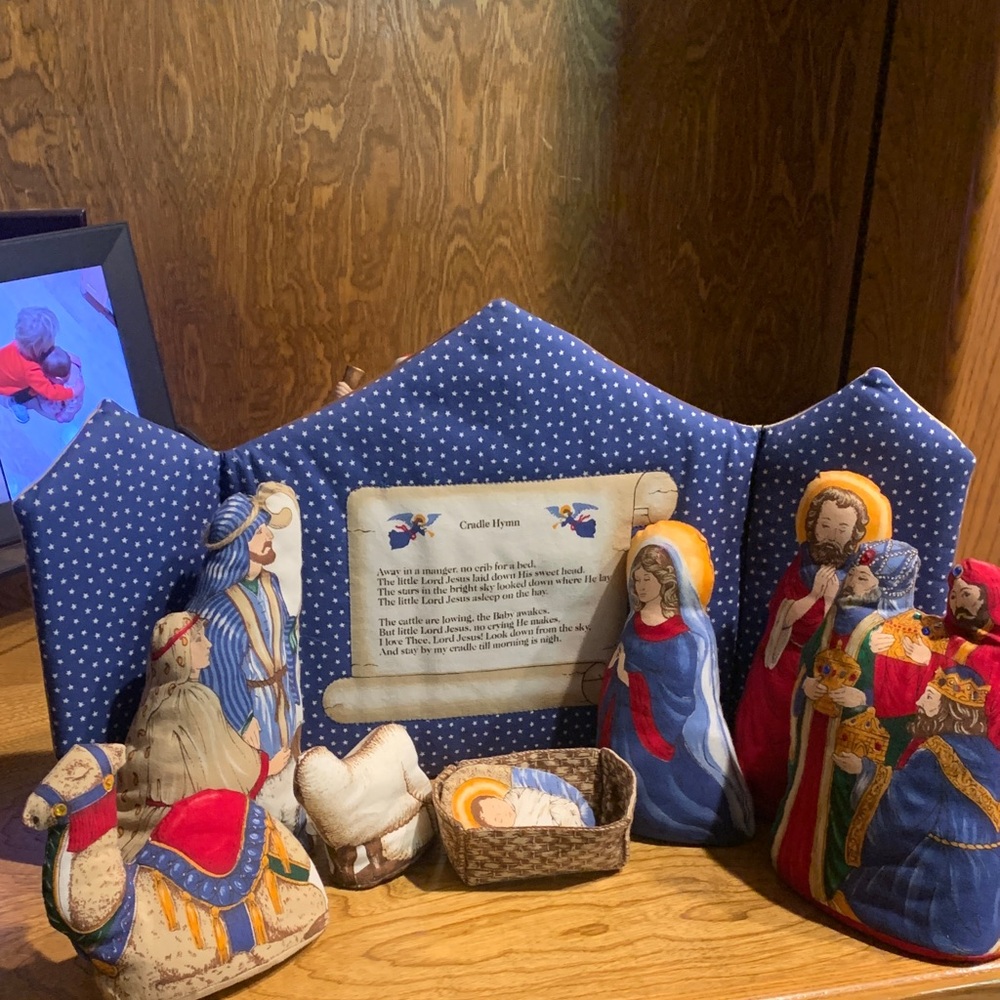 Handcrafted Nativity Scene Set